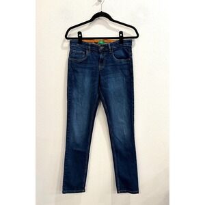 United Colors of Benetton Jeans Kid's Large Stretch Denim Straight Leg Dark Wash